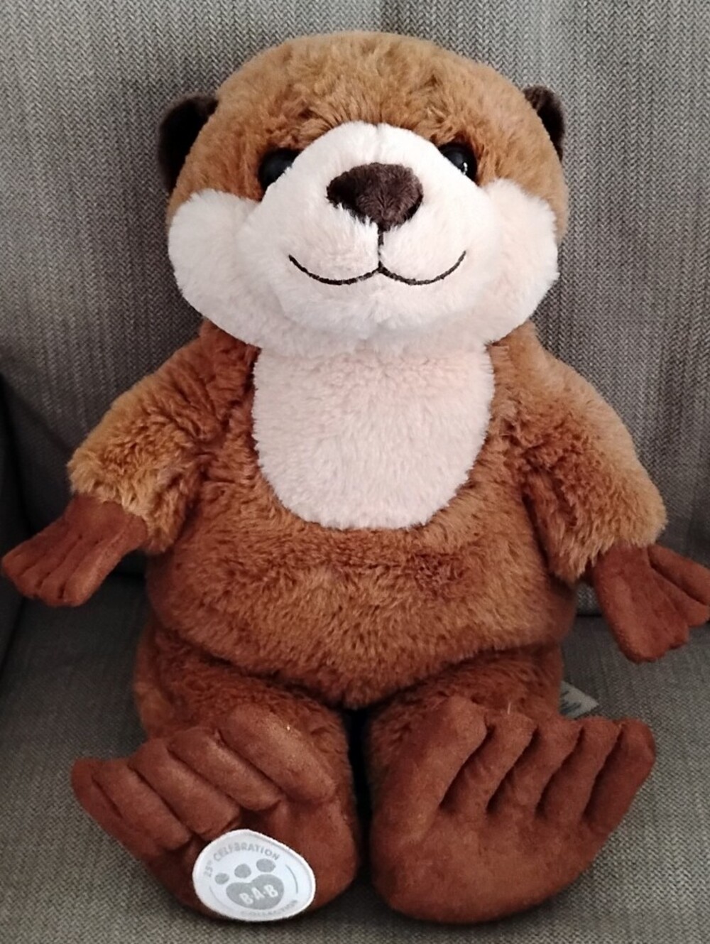 Build-A-Bear BAB 25th Anniversary River Otter lovey plush stuffed animal toy